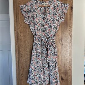 Floral Ruffle Mini Dress